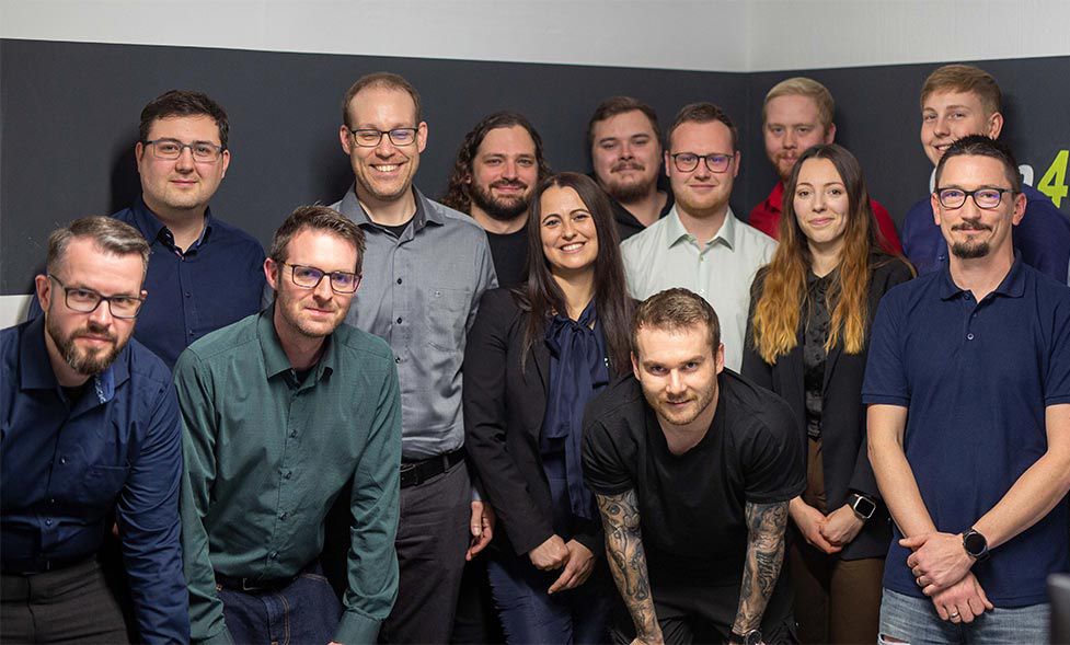 Teambild der Mitarbeiter der com4data IT-Systemhaus